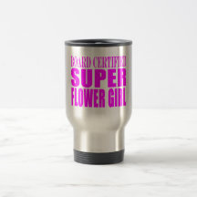 Pink Wedding Favours & Thanks : Super Flower Girl Coffee Mug
