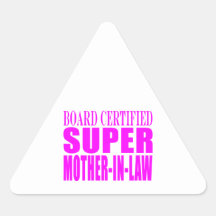 Pink Wedding Favours & Thanks : Super Mother in La Stickers