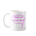 Pink What's On Christi's Mind Thought Bubble Coffee Mugs