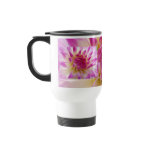 Pink White Dahlia Flower coffee mug gifts