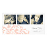 PINK & WHITE FLOURISH | WEDDING THANK YOU CARD PHOTO CARDS