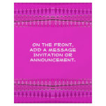 pink white pattern flyers