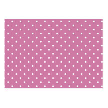 Pink White Polka Dots Business Card Templates