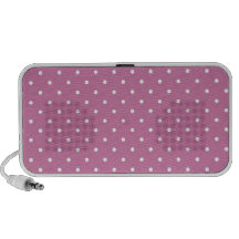 Pink White Polka Dots iPhone Speakers