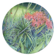 Pink Wildflowers in Watercolors Plates