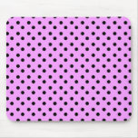 Pink with black Dots Mousepad
