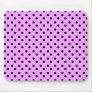 Pink with black Dots Mousepad