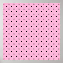 Pink with little black stars. poster