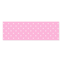 Pink with little white stars. business card
