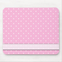 Pink with little white stars. Custom Mousepads