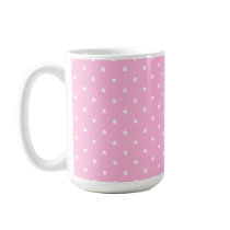 Pink with little white stars. Custom Mug