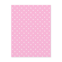 Pink with little white stars. Custom Postcards