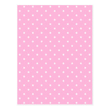 Pink with little white stars. Custom Postcards