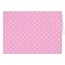 Pink with little white stars. greeting card