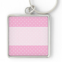 Pink with little white stars. key chains