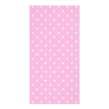 Pink with little white stars. photo greeting card