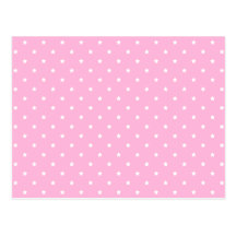 Pink with little white stars. postcards
