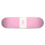 Pink with little white stars. skateboard