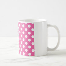 Pink with White Polka Dots Mug