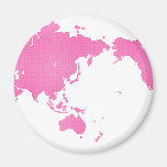 PINK WORLD FRIDGE MAGNETS