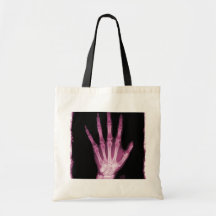 Pink X-ray Skeleton Hand Bags