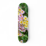 Pink Yellow And White Flowers Custom Skate Board
