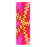 pink yellow bookmarks business card template