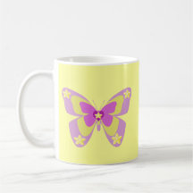 Pink & yellow Butterfly Mug