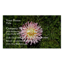 Pink Yellow Flower Business Card Templates