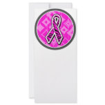 pink zebra awareness ribbon rack cards