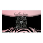 Pink Zebra Business Cards
