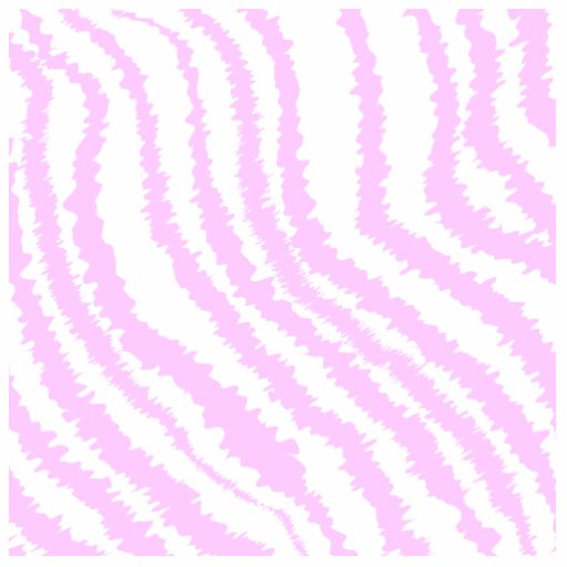 Pink Zebra Print, Animal Pattern. Acrylic Cut Out