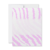 Pink Zebra Print, Animal Pattern. Announcement