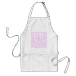 Pink Zebra Print, Animal Pattern. Apron