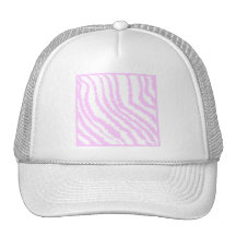Pink Zebra Print, Animal Pattern. Hat