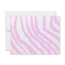 Pink Zebra Print, Animal Pattern. Personalized Invite