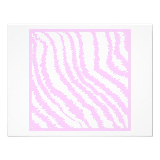 Pink Zebra Print, Animal Pattern. Invitations