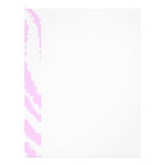 Pink Zebra Print, Animal Pattern. Personalized Letterhead
