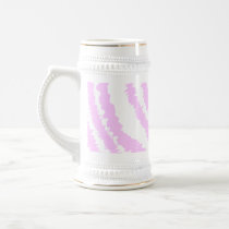 Pink Zebra Print, Animal Pattern. Coffee Mug