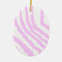Pink Zebra Print, Animal Pattern. Ornaments
