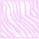 Pink Zebra Print, Animal Pattern. Photo Sculptures