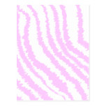 Pink Zebra Print, Animal Pattern. Postcard