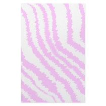 Pink Zebra Print, Animal Pattern. Customized Stationery
