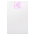 Pink Zebra Print, Animal Pattern. Customized Stationery