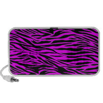 Pink Zebra Print Notebook Speakers