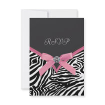 Pink Zebra RSVP Cards