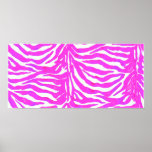 Pink Zebra Stripes Print