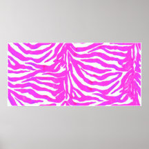 Pink Zebra Stripes Print
