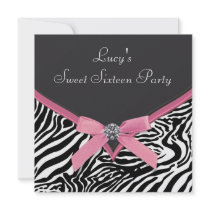 Pink Zebra Sweet 16 Birthday Party