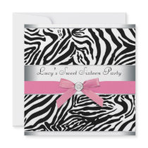 Pink Zebra Sweet Sixteen Birthday Party